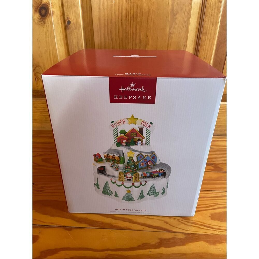 2024 Hallmark North Pole Village Magic Christmas Table Top Decoration NEW UNOPEN